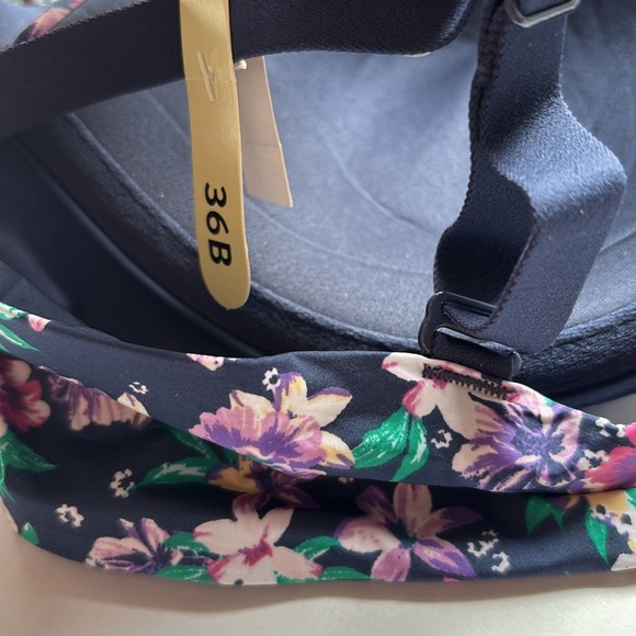 Maidenform Women’s One Fabulius Fit 2.0‎ Demi Bra Size 36B Navy Floral Print NEW - Picture 4 of 6